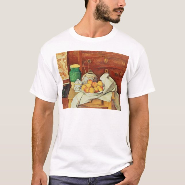 Camiseta Vida de Paul Cezanne el | aún con un pecho de (Anverso)