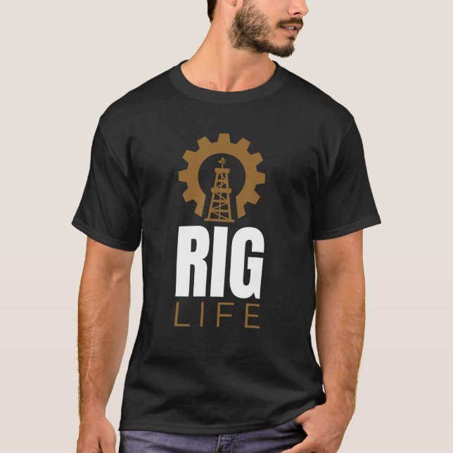 Camiseta Vida de Perforación I Plataforma de Perforación de (Anverso)