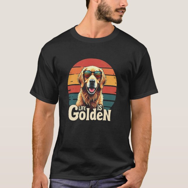 Camiseta Vida de Perro Dorado (Anverso)