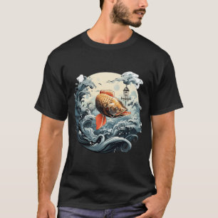 Camiseta Vida de pesca: diseño audaz de aventuras al aire l