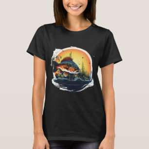 Camiseta Vida de pesca: diseño audaz de aventuras al aire l