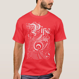 Camiseta Vida de Pipa de música ondulada