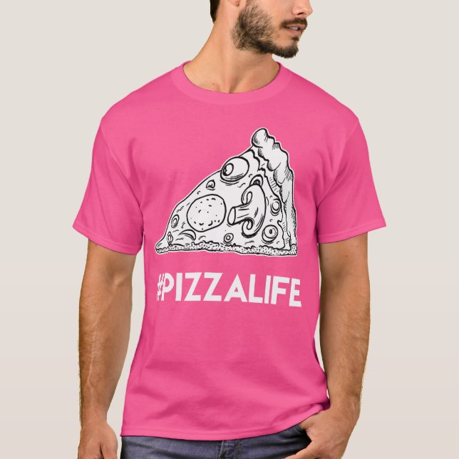 Camiseta Vida de Pizza Slice (Anverso)