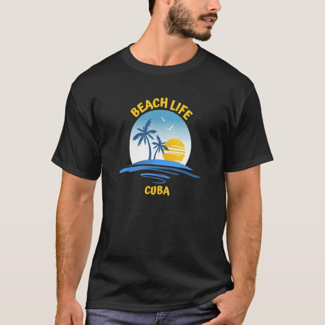Camiseta Vida de playa Diego Garcia (Anverso)