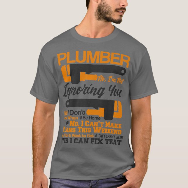 Camiseta Vida De Plomo No Sí Puedo Arreglar Esa Plomería (Anverso)