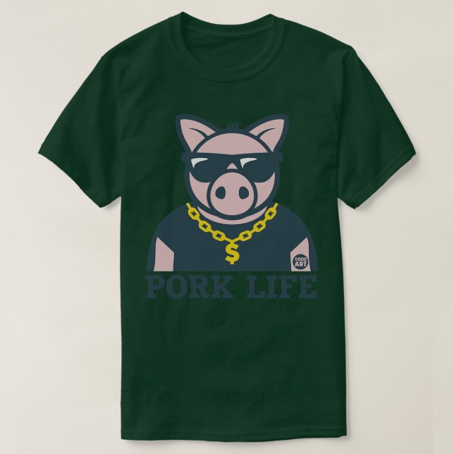 CAMISETA VIDA DE PORK (Diseño del anverso)