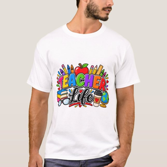 Camiseta Vida de Profesor (Anverso)