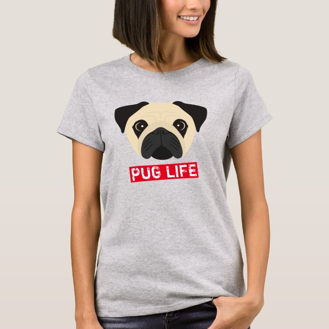 Camiseta Vida de Pug (Anverso)