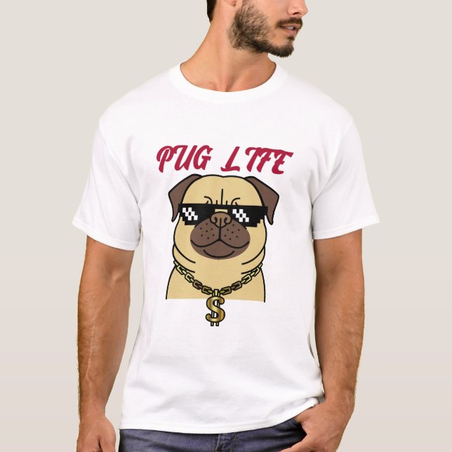Camiseta Vida de Pug (Anverso)