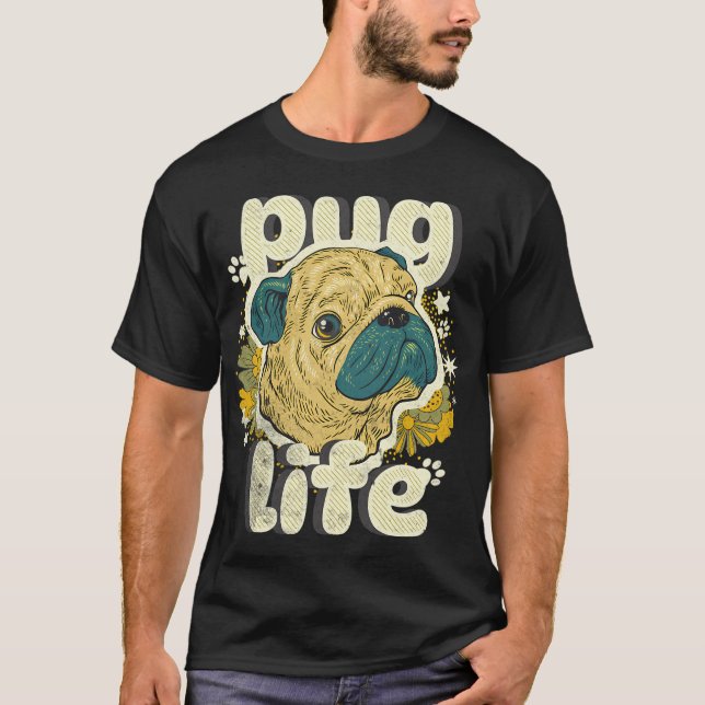 Camiseta Vida de pug (Anverso)