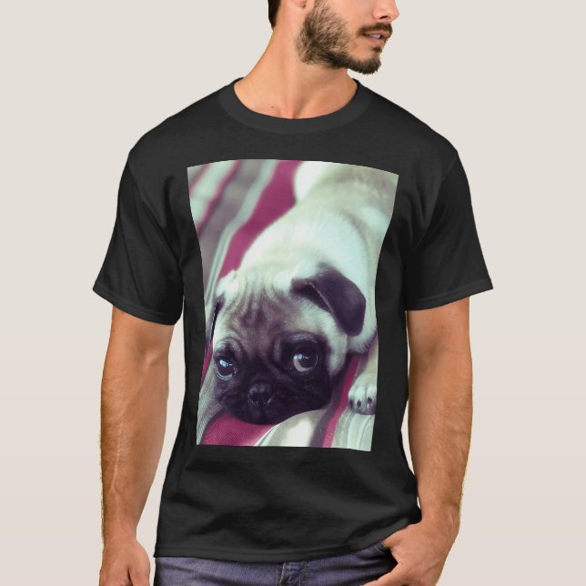 Camiseta Vida de pug (Anverso)