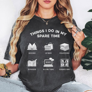 Camiseta Vida de ratón de biblioteca: Cosas que hago en mi 