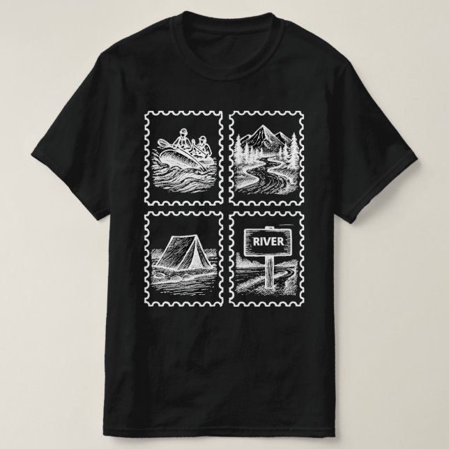 Camiseta Vida de Río en Balsa (Diseño del anverso)