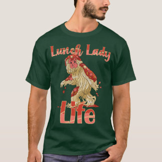 Camiseta Vida de Señora de Almuerzo para Mujeres Monstruo d