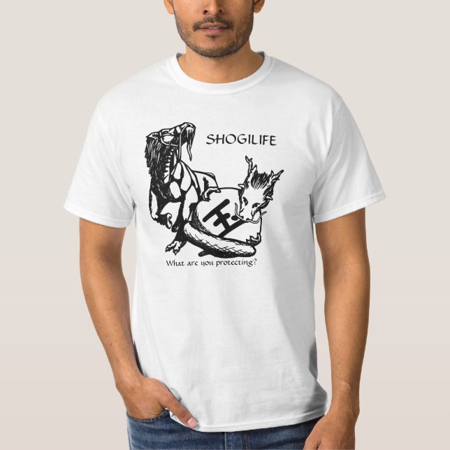 Camiseta ¿Vida de Shogi - qué usted está protegiendo? (Anverso)