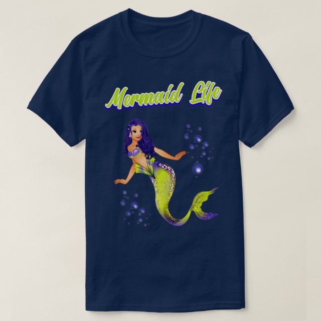 Camiseta Vida de sirena (Diseño del anverso)