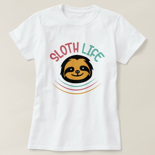 Camiseta Vida de Sloth (Diseño del anverso)