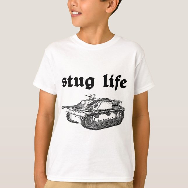 Camiseta Vida de StuG - Historia del tanque WW2 (Anverso)