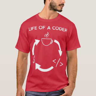 Camiseta Vida de un programador codificador engi de softwar