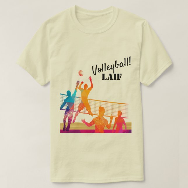 Camiseta Vida de voleibol (Diseño del anverso)