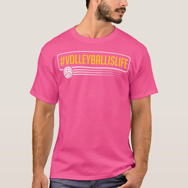 Camiseta Vida De Voleibol Para Jugadores De Voleibol Playa (Anverso)