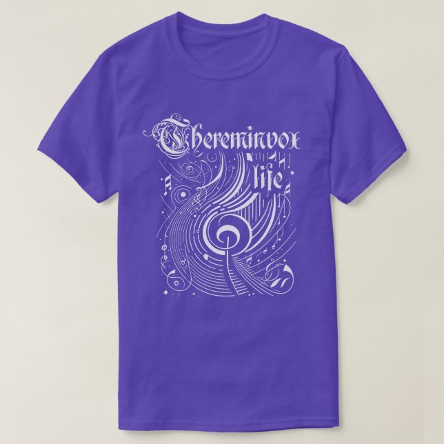 Camiseta Vida de Wavy Music Thereminvox (Diseño del anverso)