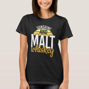 Camiseta Vida de Whisky Fresca Luz del Sol y Whisky de Malt