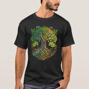 Camiseta Vida del árbol del nudo celta o nudo gaélico escoc