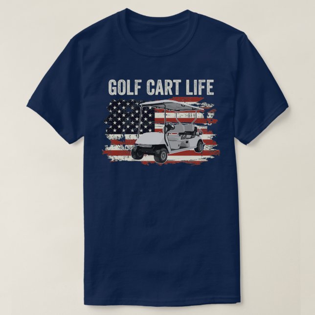 Camiseta Vida del carrito de golf (Diseño del anverso)