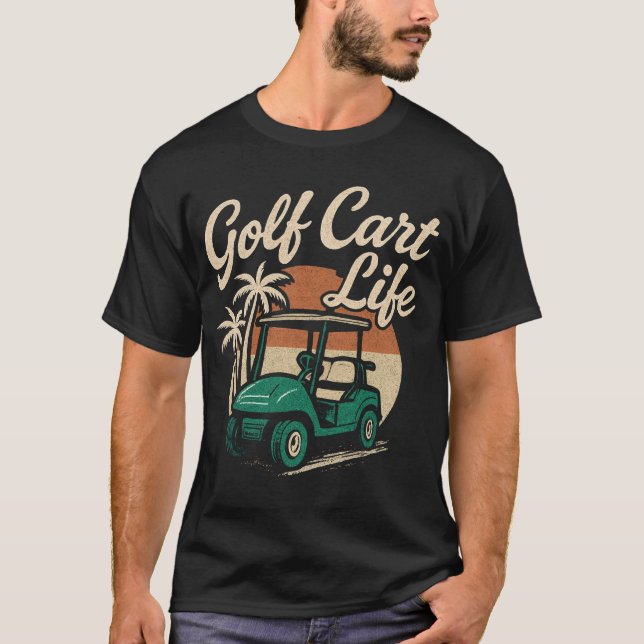 Camiseta Vida del carrito de golf (Anverso)
