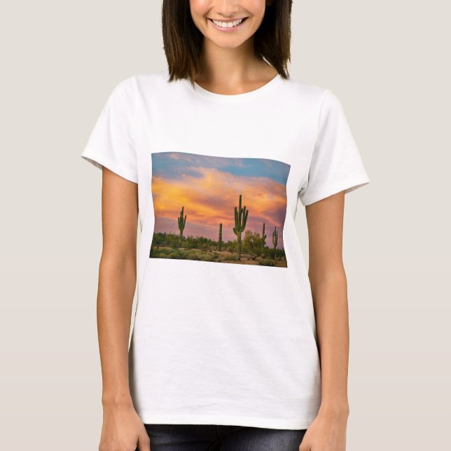 Camiseta Vida del desierto del Saguaro (Anverso)
