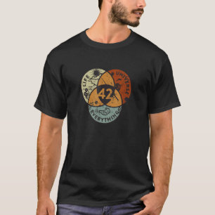 Camiseta Vida Del Diagrama De Venn El Universo Y Todo - 42