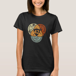 Camiseta Vida Del Diagrama De Venn El Universo Y Todo - 42