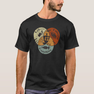 Camiseta Vida Del Diagrama De Venn El Universo Y Todo 42