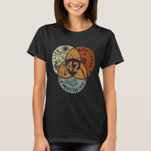 Camiseta Vida Del Diagrama De Venn El Universo Y Todo 42