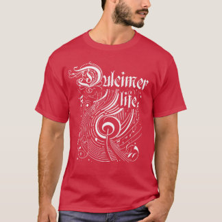 Camiseta Vida del Dulcimer de la música ondulada