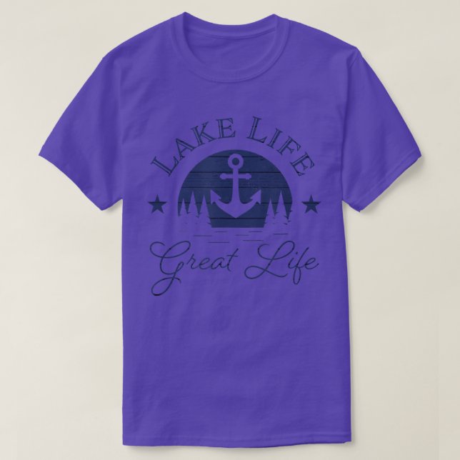 Camiseta Vida del lago Vida Grande Vida Azul Agua Buena Nat (Diseño del anverso)