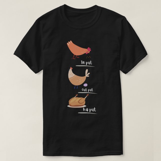 Camiseta vida del pollo (Diseño del anverso)