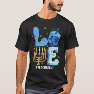 Camiseta Vida del profesor de amor Chanukah Hanukkah Pajama