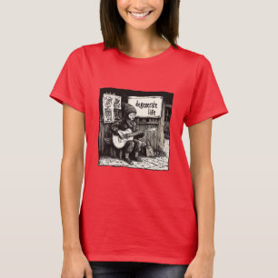 Camiseta Vida descafeinada: Superestrella de Street Corner