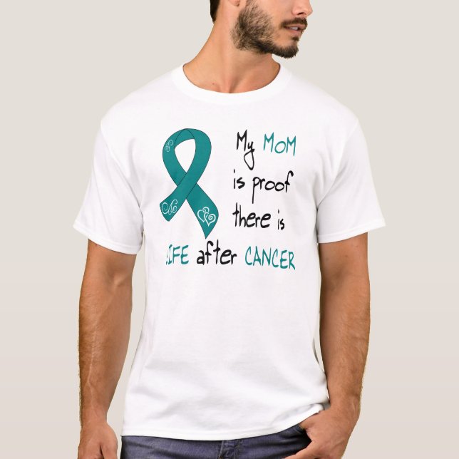 Camiseta Vida después de CA cervical, mamá (Anverso)