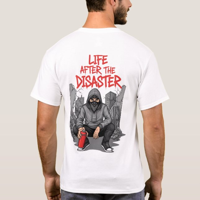 Camiseta Vida Después Del Desastre - Sobreviviente Urbano (Reverso)