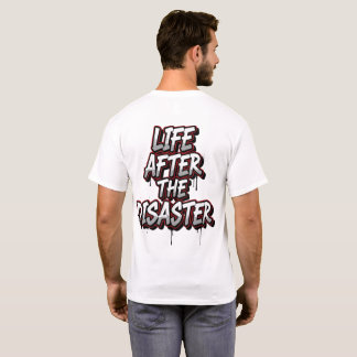 Camiseta Vida Después Del Desastre - Texto Grunge