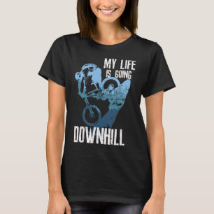 Camiseta Vida detrás de Rs Biking Mountain Bike Enduro Mtb 