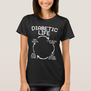 Camiseta Vida diabética Diabetes Conciencia Mes Insulina Pa