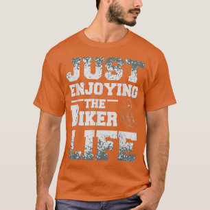 Camiseta Vida en bicicleta con cosecha de moto y moto y fu