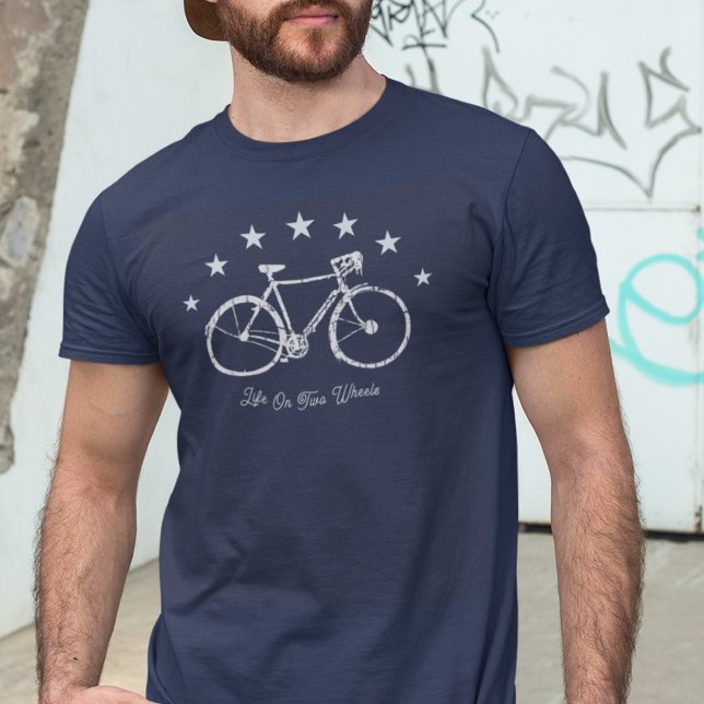 Camiseta Vida En Bicicleta De Dos Ruedas (two wheels style)