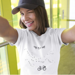 Camiseta Vida en bicicleta, libre como personalizable de pá