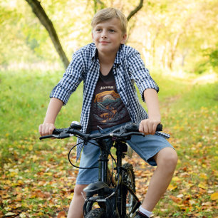 Camiseta Vida en bicicleta, personalizable retro