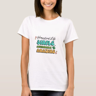 Camiseta Vida en casa: simple, sostenible, asombrosa